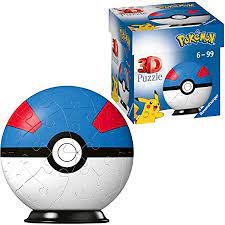 Ravensburger 3D Puzzle Pokémon Superball- 54 dielov